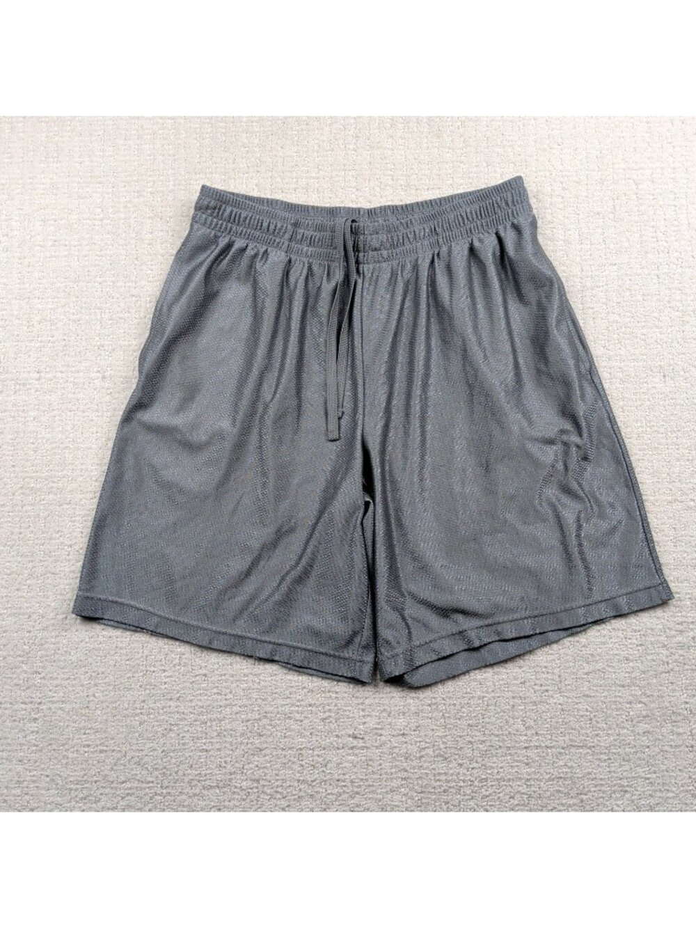 Vintage Starter Basketball Shorts Mens Sz M Gray Dazzle Shiny Drawstring Retro